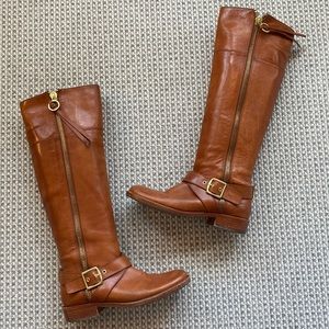 Leather Coach Riding Boots